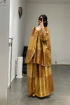 Mutedance 24 Spring/Summer Spliced Skirt MD-MD24SS91-JIUJIN Old Gold PM126